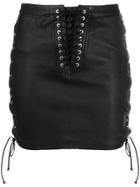 Unravel Project Corset Detail Skirt - Black
