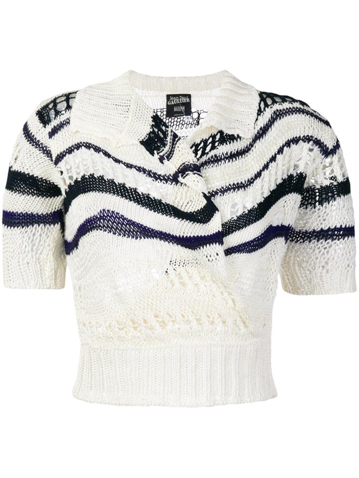 Jean Paul Gaultier Vintage Knitted Top - White