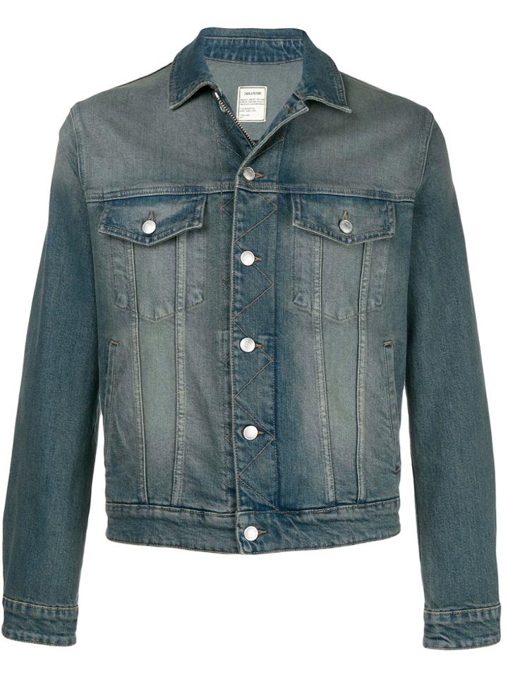Zadig & Voltaire Base Vintage Denim Jacket - Blue