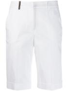 Peserico Knee-high Creased Shorts - White