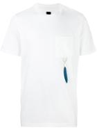 Oamc Chest Pocket T-shirt, Men's, Size: Small, White, Cotton/turkey Feather