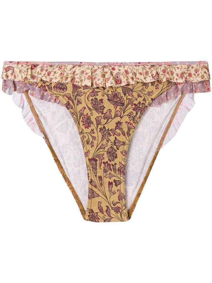 Zimmermann Juniper Frill Bikini Bottom - Green