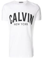 Calvin Klein Jeans Flocked Logo T-shirt - White