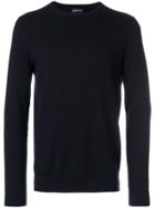 Emporio Armani Classic Fitted Sweater - Blue