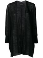 Roberto Collina Open Front Cardigan - Black