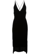 Dion Lee Fine Line Cami Dress, Women's, Size: 10, Black, Silk/rayon