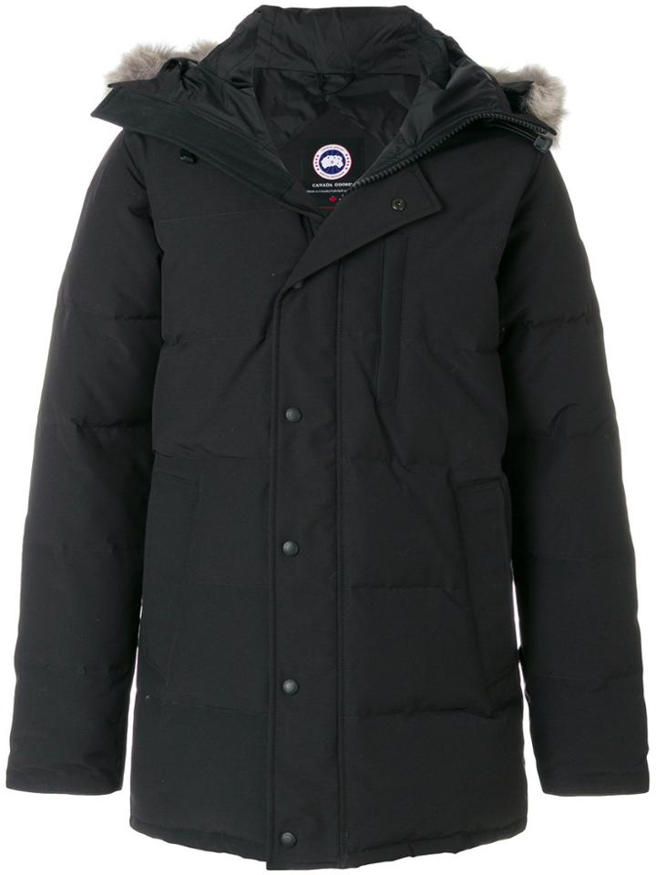 Canada Goose Hooded Padded Jacket - Black