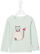 Sonia Rykiel Cat Embroidered T-shirt, Toddler Girl's, Size: 2 Yrs, Green