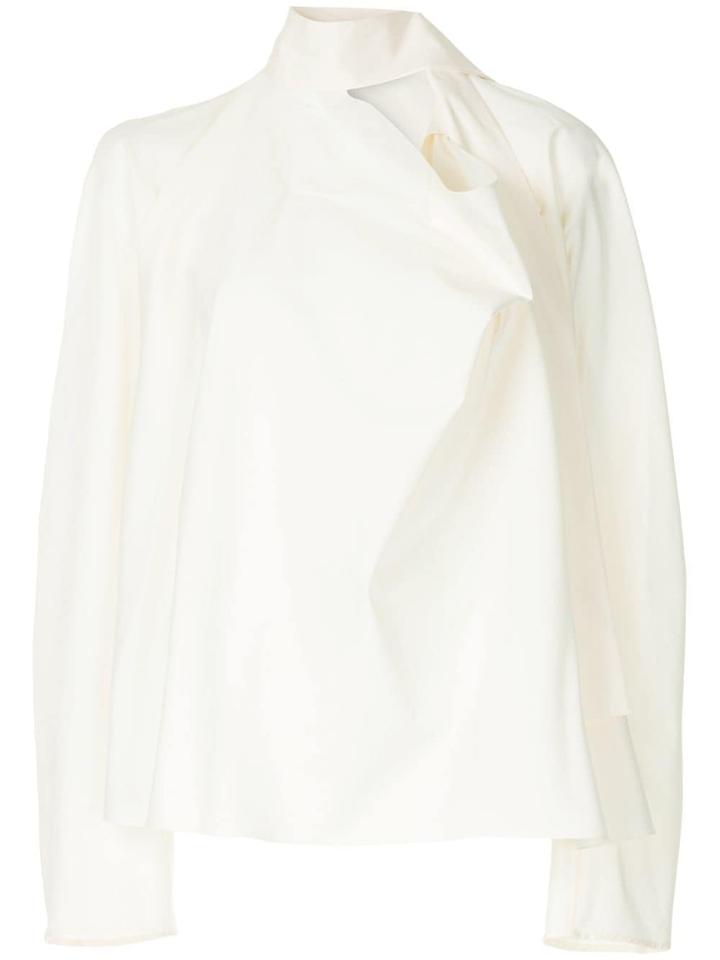 Lemaire Tie Neck Blouse - White