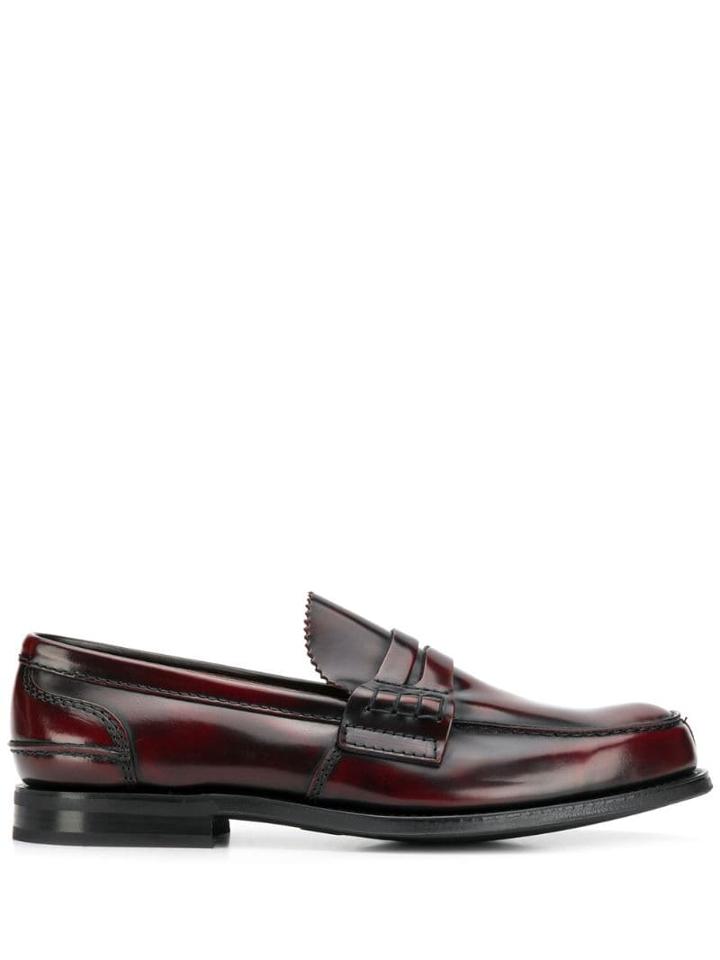 Church's Pinked Tundbridge Loafers - Red