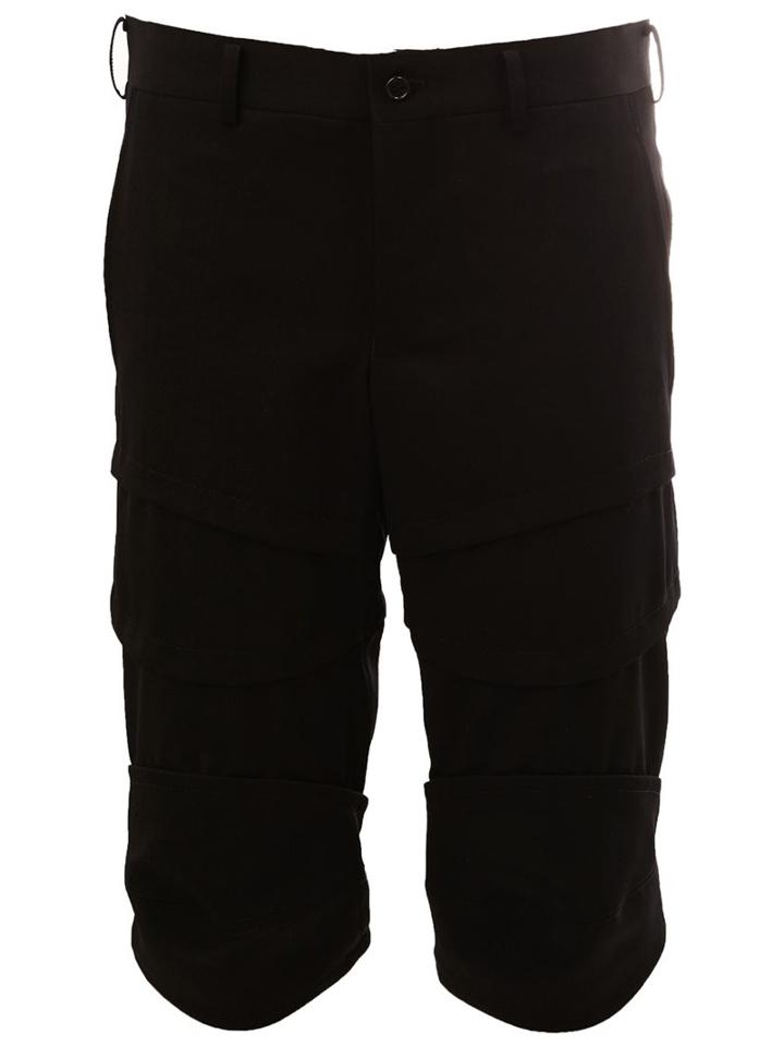 Comme Des Garçons Homme Plus Slim Tailored Shorts, Men's, Size: Xs, Black, Wool
