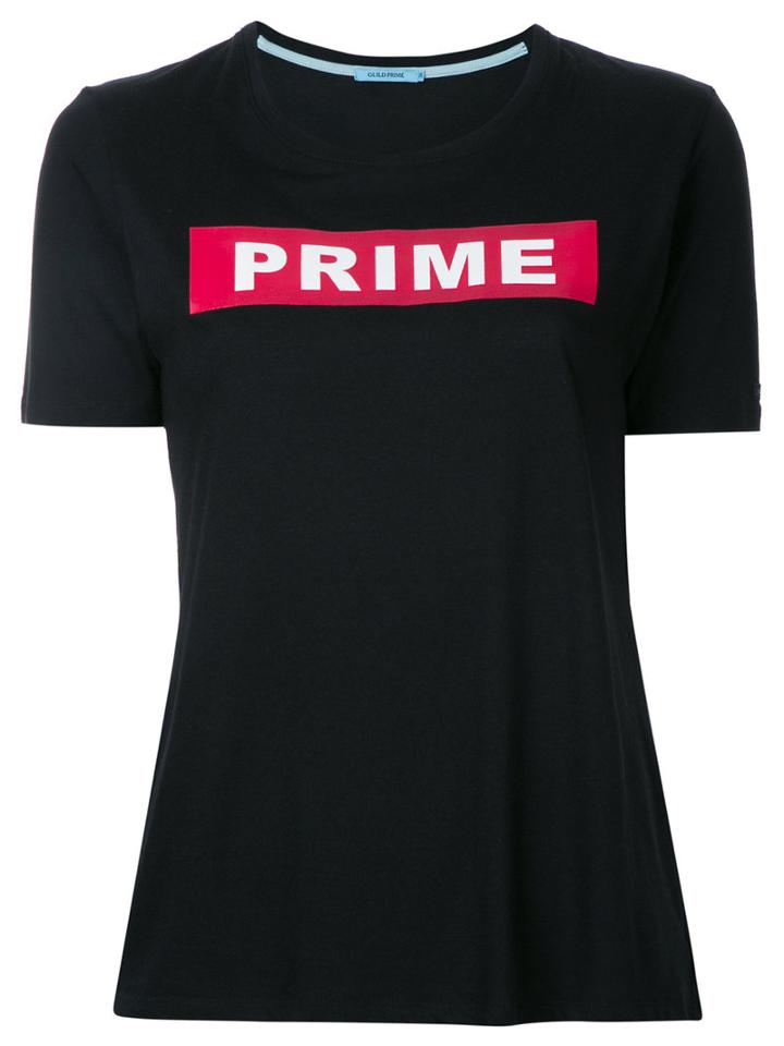 Guild Prime - Prime Printed T-shirt - Women - Cotton/rayon - 34, Black, Cotton/rayon