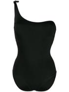 Fisico One-shoulder Swimsuit - Black