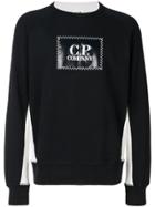 Cp Company Logo Patch Sweatshirt - Blue