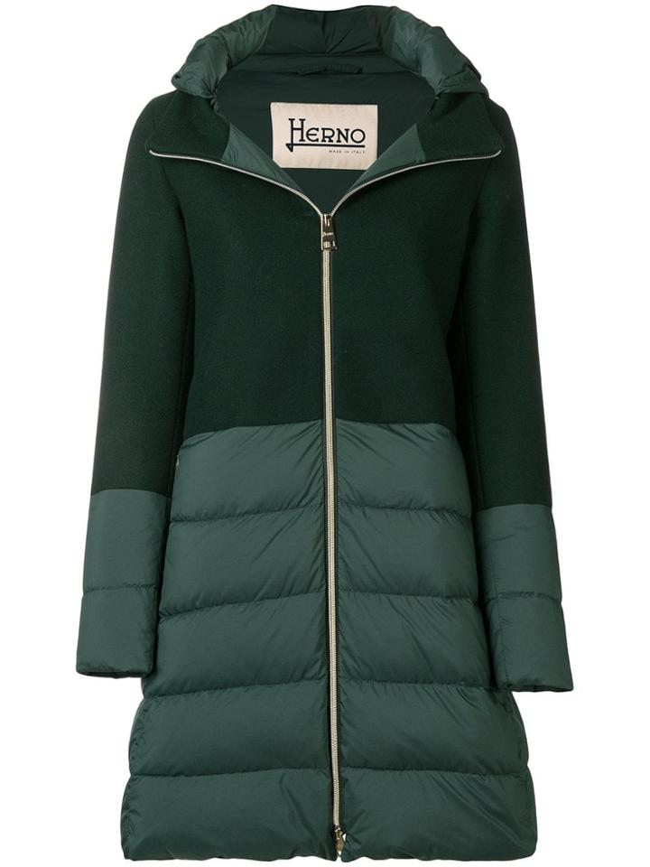 Herno Padded Long Sleeved Jacket - Green