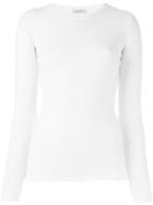 Fashion Clinic Timeless Crew Neck Knitted Top - White