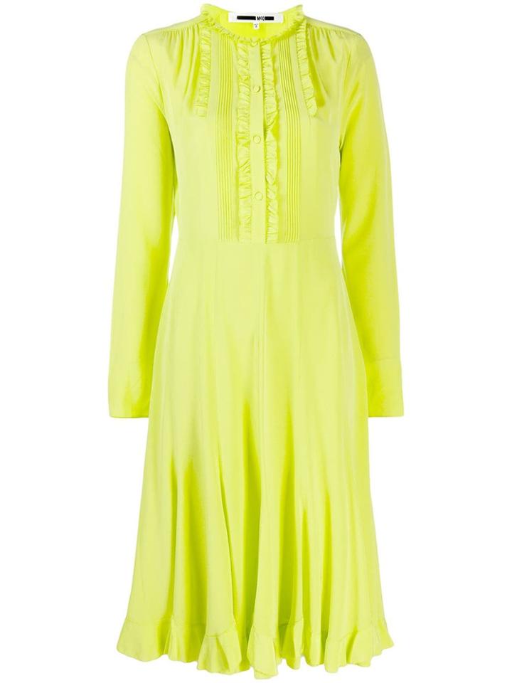 Mcq Alexander Mcqueen Ruffled Midi Dress - Green