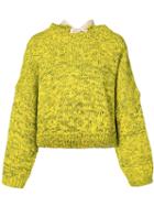 J.w.anderson - Cropped Sweater - Women - Cotton - S, Yellow/orange, Cotton