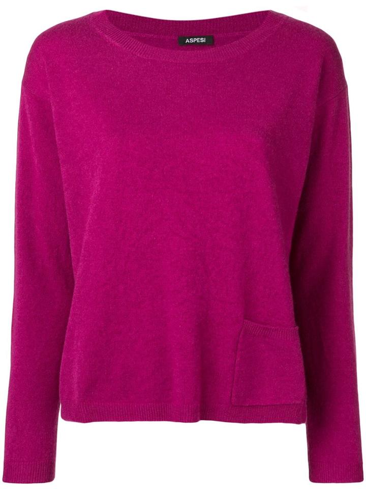 Aspesi Cashmere Fine Knit Sweater - Pink
