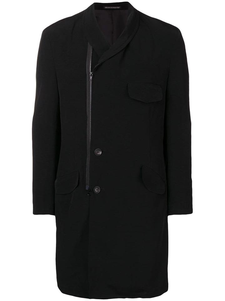 Yohji Yamamoto Semi-long Light Jacket - Black