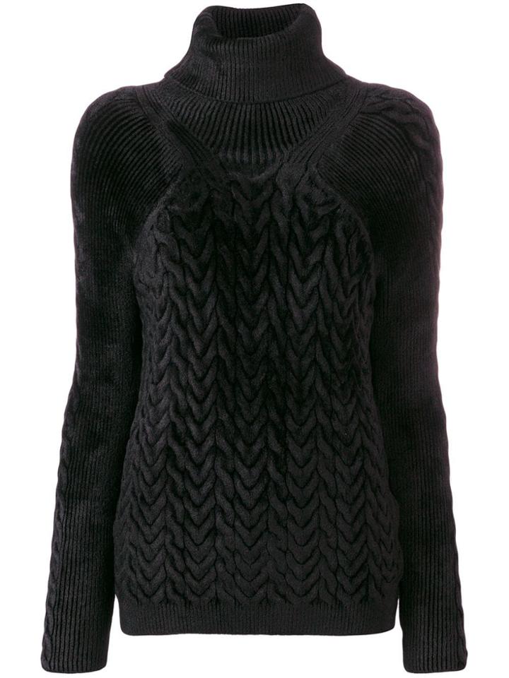 Haider Ackermann Cable Knit Jumper - Black