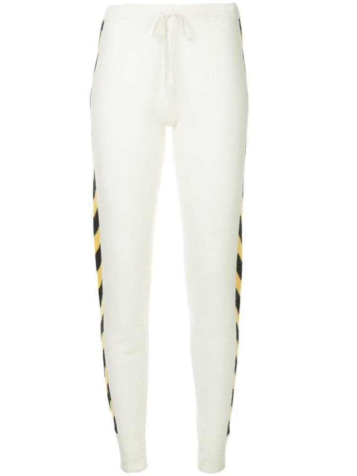 Madeleine Thompson Nix Slim Fit Track Pants - White