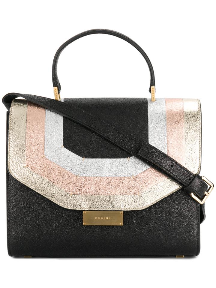 Visone Medium Angie Shoulder Bag - Black