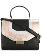 Visone Medium Angie Shoulder Bag - Black