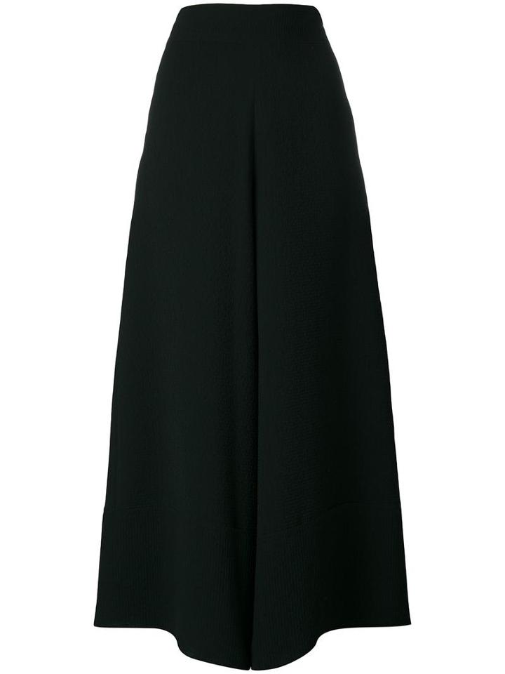 See By Chloé Wide-legged Cropped Trousers, Women's, Size: 40, Black, Polyester/viscose