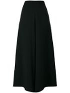 See By Chloé Wide-legged Cropped Trousers, Women's, Size: 40, Black, Polyester/viscose