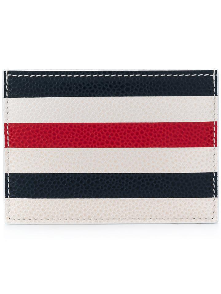 Thom Browne Single Cardholder - White