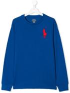 Ralph Lauren Kids Teen Big Pony Embroidered Sweatshirt - Blue