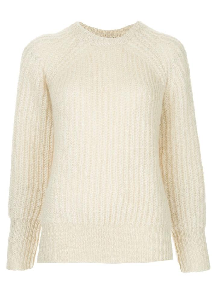 Le Ciel Bleu Cable Knit Jumper - White