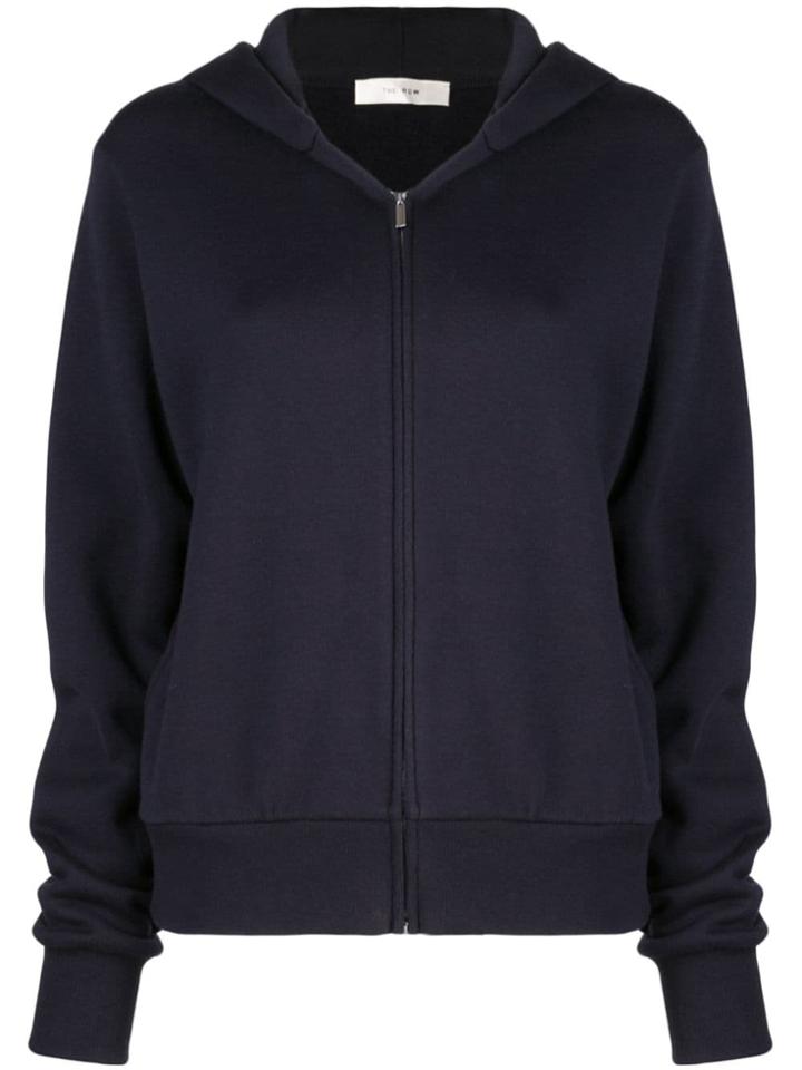 The Row Zip Up Hoodie - Blue