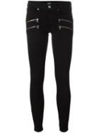 Paige Skinny Zip Jeans, Women's, Size: 25, Black, Polyester/spandex/elastane/rayon/cotton