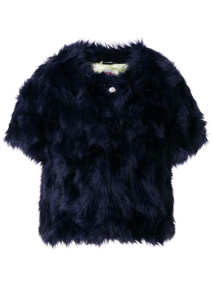 Shrimps Sofia Faux Fur Jacket - Blue