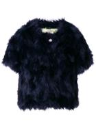 Shrimps Sofia Faux Fur Jacket - Blue