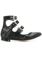 Laurence Dacade Buckle Ballerina Shoes - Black