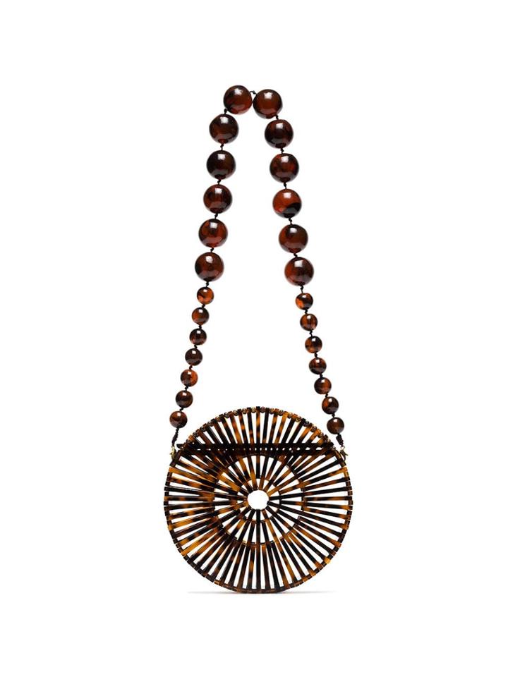 Cult Gaia Brown Luna Shoulder Bag