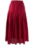 Sara Lanzi Tiered Bow Back Skirt