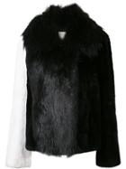 By. Bonnie Young Beaver Fur Blend Jacket, Women's, Size: 6, Black, Rabbit Fur/racoon Fur/beaver Fur