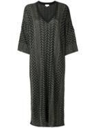 Lala Berlin Patterned Flared Dress - Black