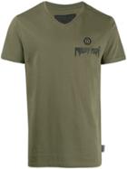 Philipp Plein Statement V-neck T-shirt - Green