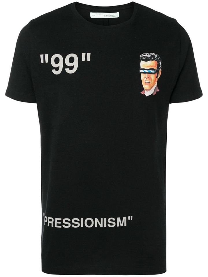 Off-white Impressionism Print T-shirt - Black