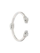 Nialaya Jewelry Panther Embossed Bangle - Silver