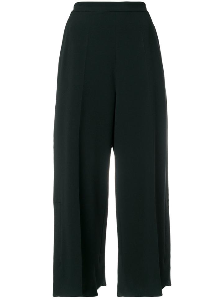 Sportmax Cropped Tailored Trousers - Black