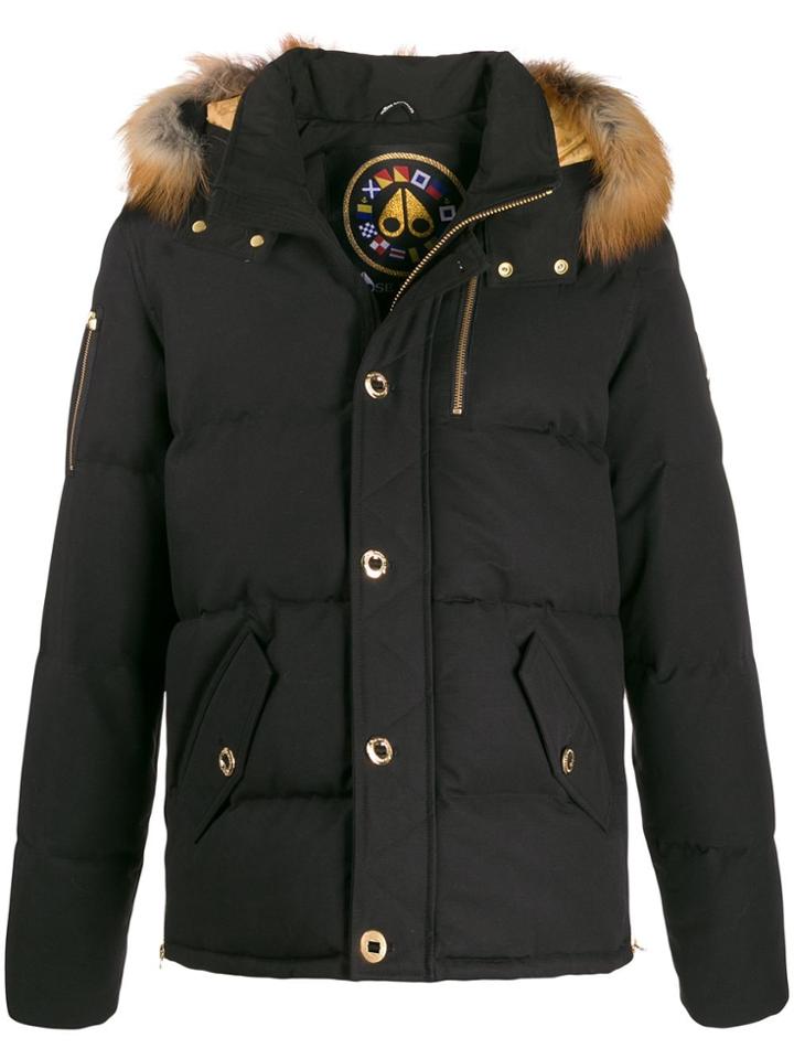 Moose Knuckles Minnetonka Hooded Down Jacket - Black