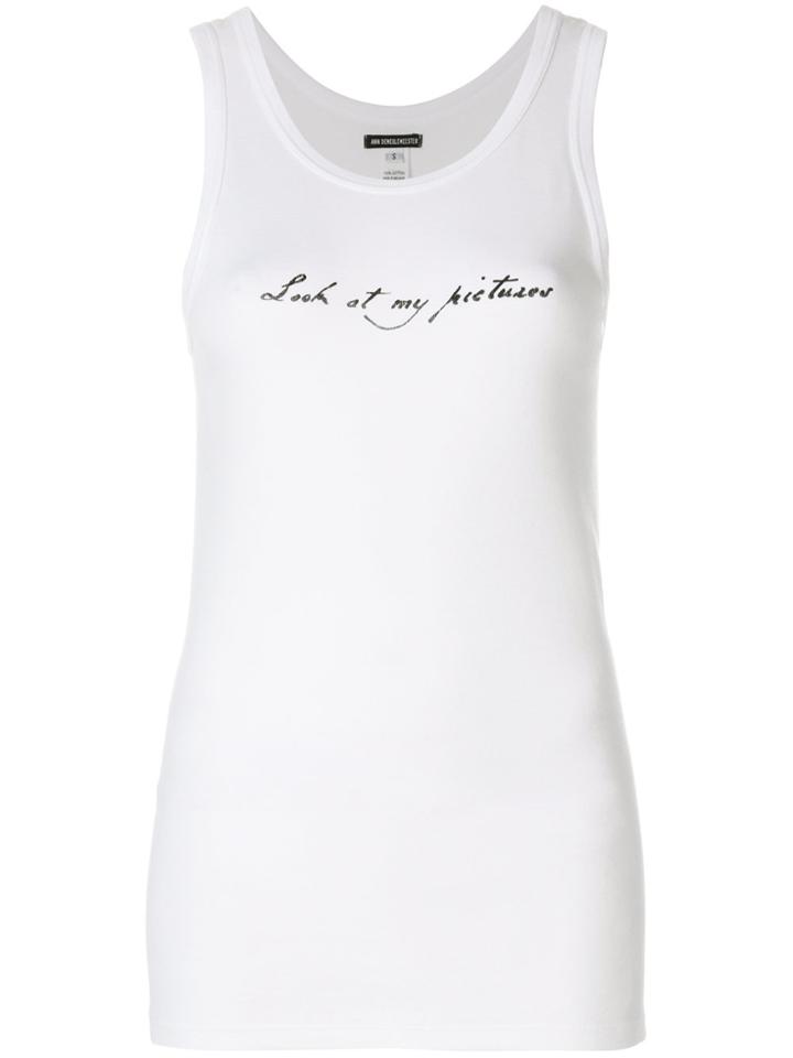 Ann Demeulemeester Look At My Pictures Vest - White