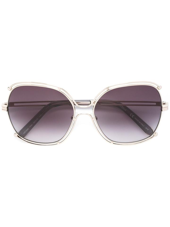 Chloé Eyewear Nate Sunglasses - Metallic