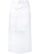Maison Margiela Sheer Panel Skirt - White
